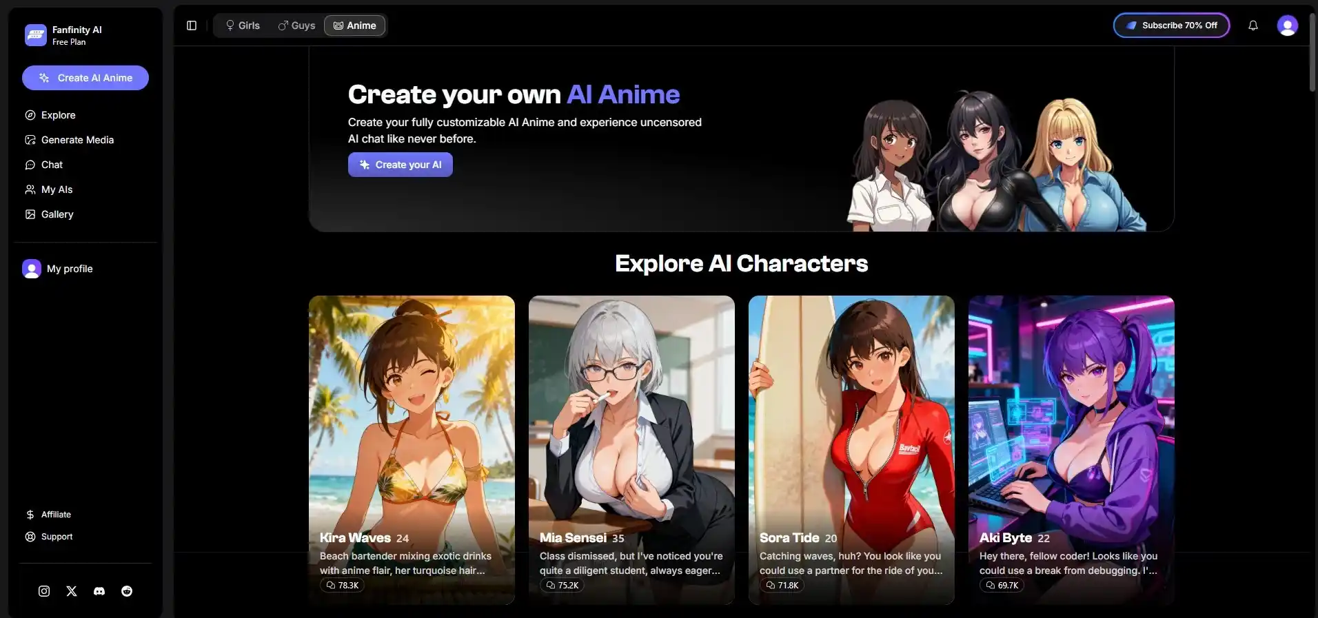 Fanfinity review — AI-creatie-interface