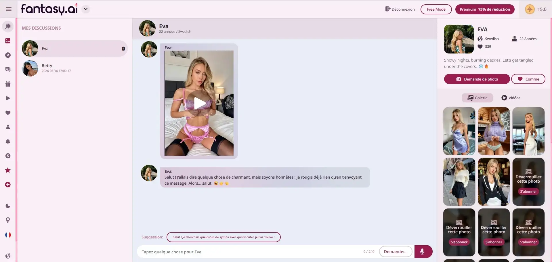 Fantasy AI review — personages en verleidelijke video's