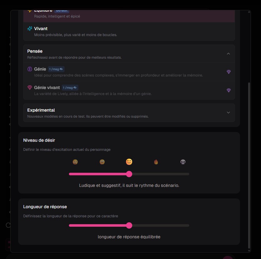OurDream AI review — fijne instellingen