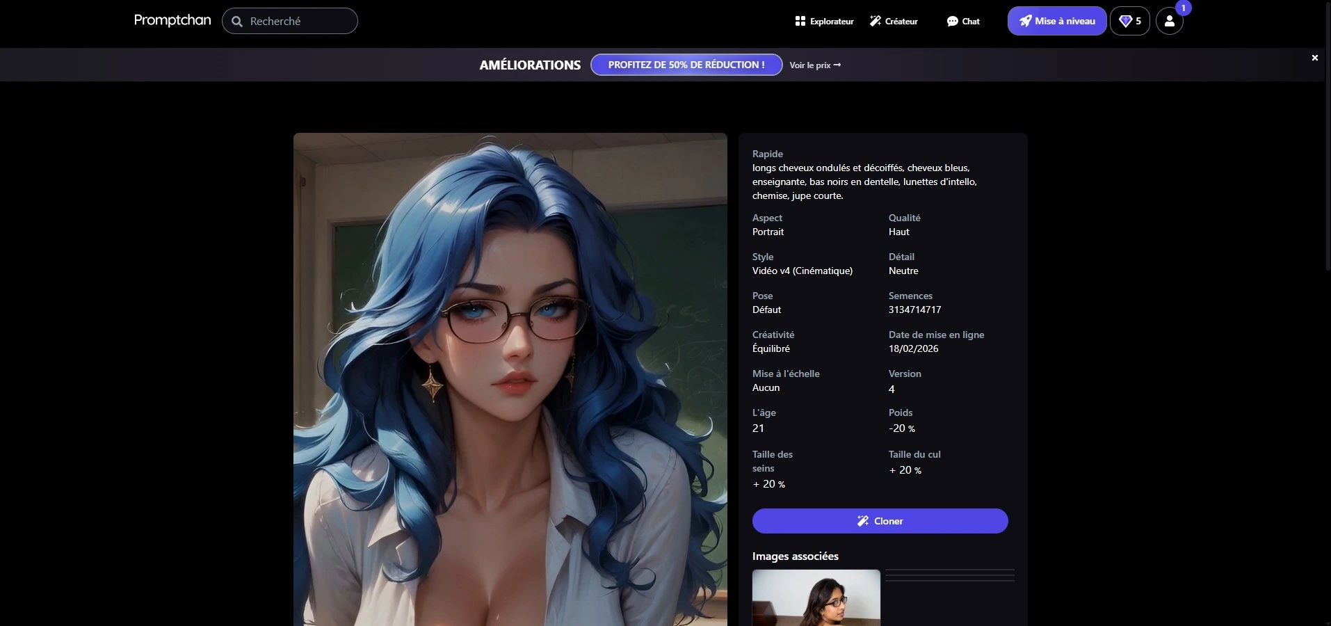 Promptchan review — Explore anime met zichtbare prompts